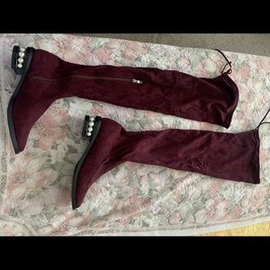 Catherine Malandrino pearl over the knee boots